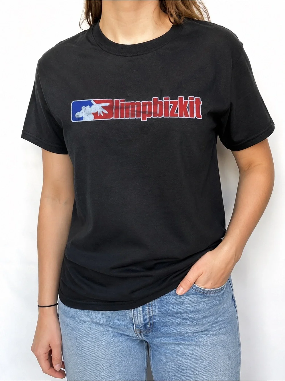 Gildan 5000 Black Crewneck Heavy Cotton T-Shirt Streetwear Size L